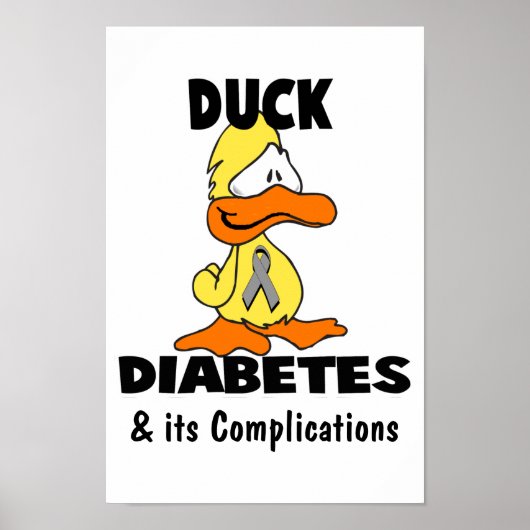 Duck Diabetes und seine Komplikationen Poster (Vorne)