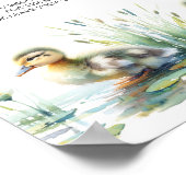 Duck Diaper Raffle Babydusche Zeichen Poster (Ecke)