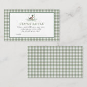 Duck DIaper Raffle Visitenkarte (Vorne/Hinten)