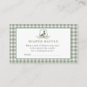 Duck DIaper Raffle Visitenkarte (Vorderseite)