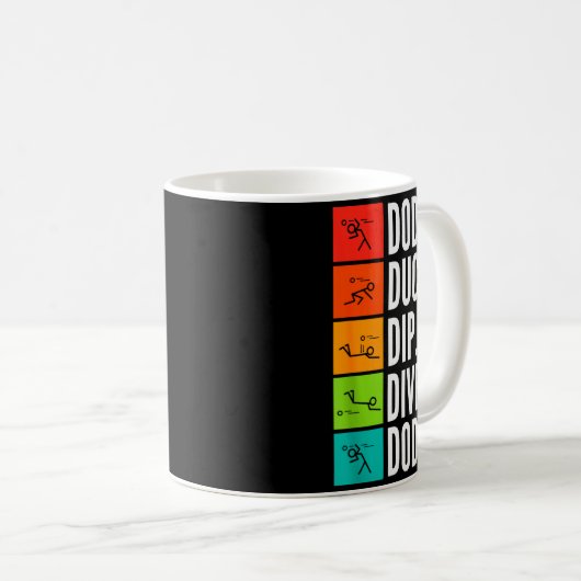 Duck Dip Dive I Ball Games I Funny Dodgeball Kaffeetasse (VorderseiteRechts)