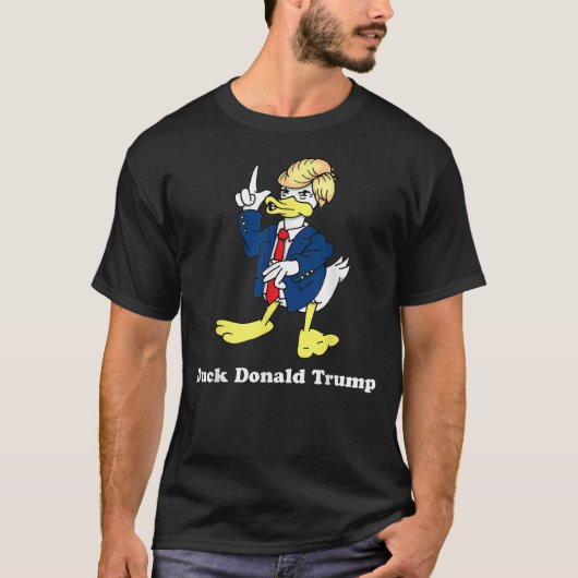 Duck Donald Trump 2020 Election Political Cartoon T-Shirt (Vorderseite)