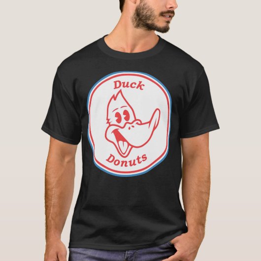 Duck Donuts Cartoon Classic T Aquarellfarben T-Shirt (Vorderseite)