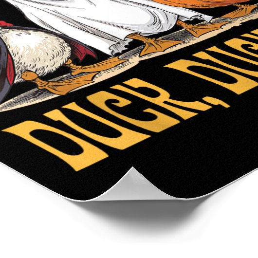 Duck Duck Boo Funny Halloween Kostüm Hexenmeister Poster (Ecke)