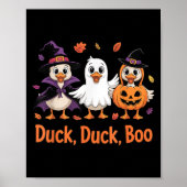 Duck Duck Boo Funny Halloween Kostümduck Poster (Vorne)
