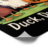 Duck Duck Boo Funny Halloween Kostümduck Poster (Ecke)