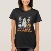 Duck Duck Boo Funny Halloween Kostümduck T-Shirt (Vorderseite)