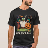 Duck Duck Boo Funny Halloween Kostümduck T-Shirt (Vorderseite)