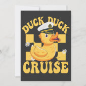 Duck Duck Cruise Funny Family Kreuzfahrt Match Einladung (Vorderseite)