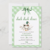 Duck Duck Deuce 2. Geburtstag Einladung (Vorderseite)