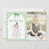 Duck Duck Deuce 2. Geburtstag Foto Einladung (Vorderseite)