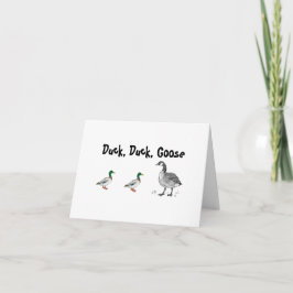 Duck Duck Duck Gänse Cartoon, Kids Game Pub Karte