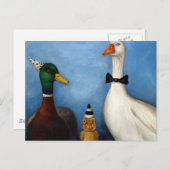 Duck Duck Goose Postkarte (Vorne/Hinten)