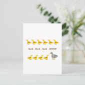 Duck Duck Goose Postkarte (Stehend Vorderseite)