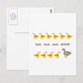 Duck Duck Goose Postkarte (Vorne/Hinten)