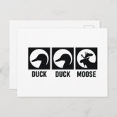 Duck Duck Moose Postkarte (Vorne/Hinten)