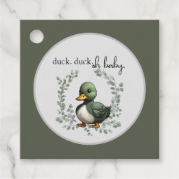 Duck Duck Oh Babydusche zum Thema Babydusche Geschenkanhänger