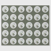 Duck Duck Oh Babydusche zum Thema Babydusche Geschenkpapier (Flach)