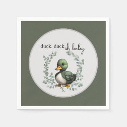 Duck Duck Oh Babydusche zum Thema Babydusche Serviette