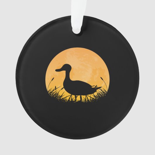 Duck Easy Halloween Outfit Mallard Dipper Moon Ornament (Vorderseite)