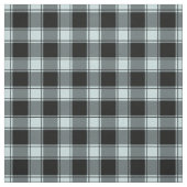 Duck Egg Blue & Black Buffalo Plaid Stoff (Muster)