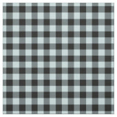 Duck Egg Blue & Black Plaid Gingham Stoff (Muster)