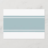 Duck Egg Blue Modern Wedding Detail Begleitkarte (Rückseite)