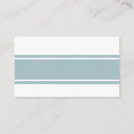 Duck Egg Blue Modern Wedding Website Begleitkarte (Rückseite)