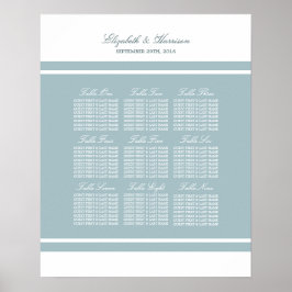 Duck Egg Blue Moderne Hochzeit Poster