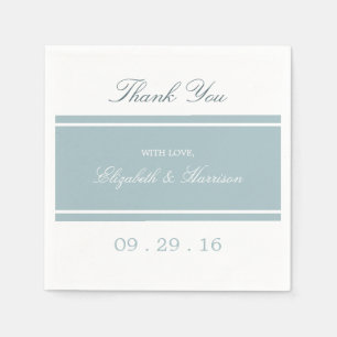 Duck Egg Blue Moderne Hochzeit Serviette
