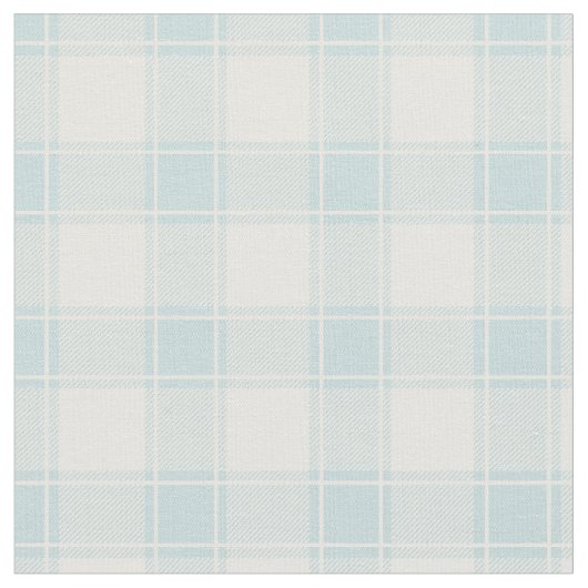 Duck Egg Blue & White Buffalo Plaid Stoff (Nahaufnahme)