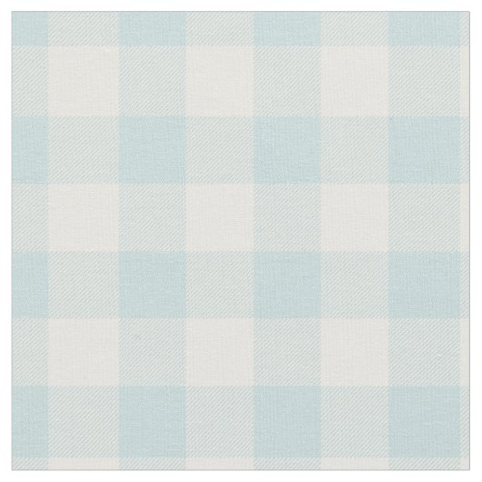 Duck Egg Blue & White Plaid Gingham Stoff (Nahaufnahme)