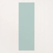 Duck Egg Green Monogram Stylish Modern Minimalist Yogamatte (Rückseite)