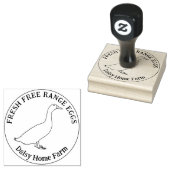 Duck Eggs Simple Business Gummistempel (Stempel)