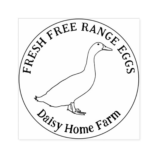 Duck Eggs Simple Business Gummistempel (Prägung)