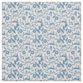 Duck Ei Blue traditionelle Blumenmuster Stoff (Muster)