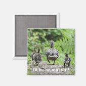 Duck-Familie Magnet (Vorderseite/Rückseite)