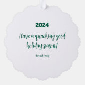 Duck Family Ornament Card Karte (Rückseite)