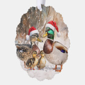 Duck Family Ornament Card Karte (Links)