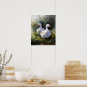 Duck Farm Animal Art Print Poster (Küche)