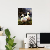 Duck Farm Animal Art Print Poster (Heimbüro)