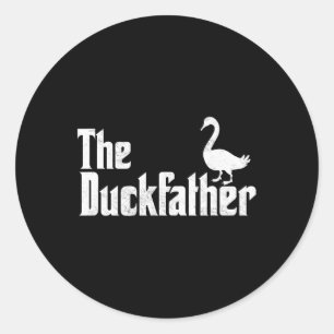 Duck Father Duck Lover Quack Vater Vathers Day Goo Runder Aufkleber