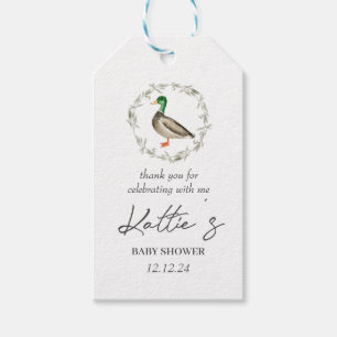 Duck favorit tag, Mallard Favor tag, Geschenkanhänger