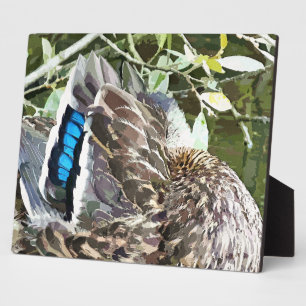 DUCK FEATHERS FOTOPLATTE