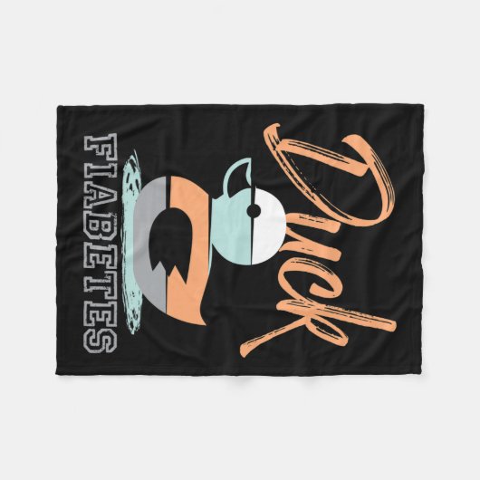 Duck Fiabetes Fleecedecke (Vorderseite (Horizontal))