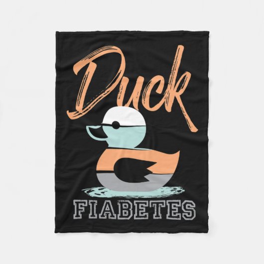 Duck Fiabetes Fleecedecke (Vorderseite)