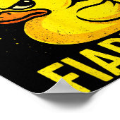 Duck Fiabetes - Funny Diabetes Awareness Poster (Ecke)