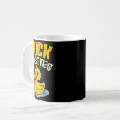 Duck Fiabetes Funny Duck Diabetes Bewusstsein Männ Kaffeetasse (Vorderseite Links)