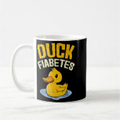 Duck Fiabetes Funny Duck Diabetes Bewusstsein Männ Kaffeetasse (Links)