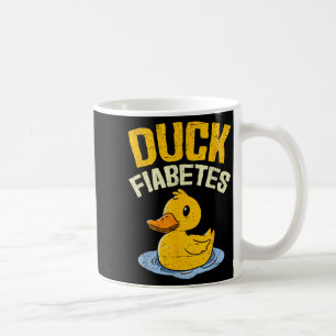 Duck Fiabetes Funny Duck Diabetes Bewusstsein Männ Kaffeetasse